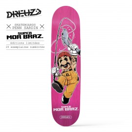 Dreuz Super Mor Braz 8.25" Pink Skateboard Deck