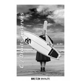 Carte Postale Breizh Insolite Surf N 10