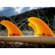 Ailerons FCSII Performer Neo Glass Large Mango Tri Fins