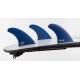 Ailerons Feather Fins Ultralight Hexa Core Future Thruster S Blue