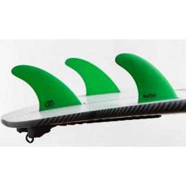 Ailerons Feather Fins Ultralight Hexa Core Future Thruster S Green