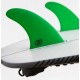 Ailerons Feather Fins Ultralight Hexa Core Future Thruster S Green