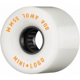 Mini Logo AWOL Skate Wheels 55mm 80A White