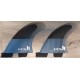 Ailerons FCSII Performer PC Medium Tranquil Blue Quad Fins