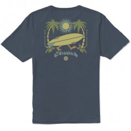 VISSLA Out There Organic Dark Denim Men's T-Shirt