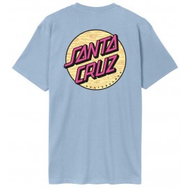 Santa Cruz Wagon Dot Chest Fresh Blue Tee Shirt